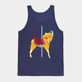 Colorful Carousel Animal Goat Tank Top